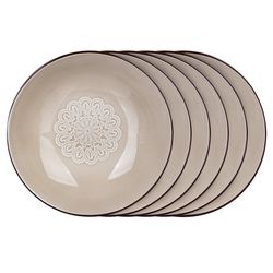 Banquet Sada hlbokých tanierov Shape 20,4 cm, 6 ks