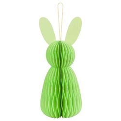 Dekorácia papierová Zajac, zelený 30 cm
