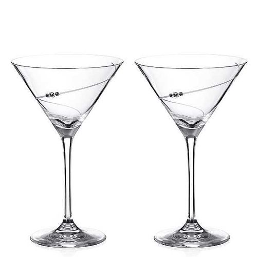 Diamante Silhouette poháre na martini 210 ml, 2 ks