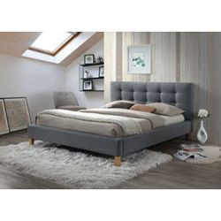 Manželská posteľ TEXAS Prevedenie: 160 x 200 cm, sivá
