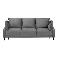 Sivá trojmiestna rozkladacia pohovka s úložným priestorom Mazzini Sofas Freesia