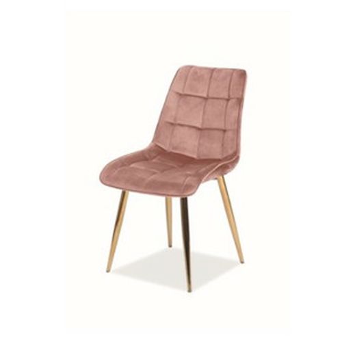 Jedálenská stolička CHIC VELVET ZLATÝ Farba: Bluvel 52
