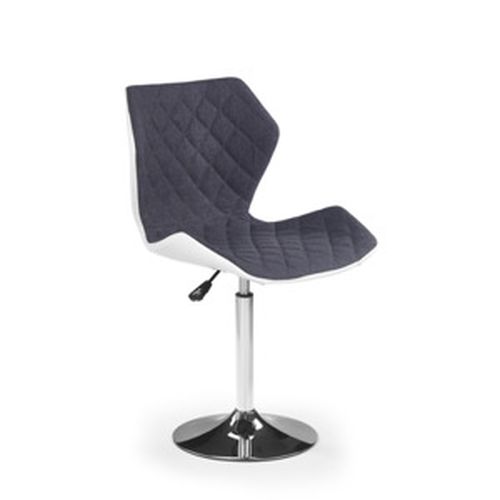 Matrix 2 barová stolička sivá / biela / chróm