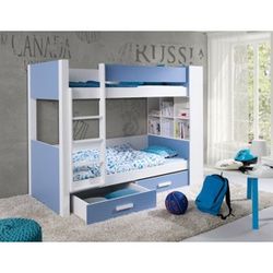 Detská poschodová posteľ Gaspar Farba: Detská poschodová posteľ Gaspar Morenie - horná časť +rebrík modrá/spodná časť+zásuvky biela