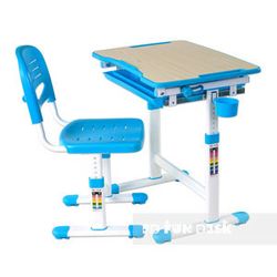 Rastúci stôl PICCOLINO + stolička Farba: Modrá