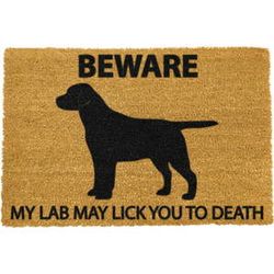 Rohožka z prírodného kokosového vlákna Artsy Doormats Labrador, 40 x 60 cm