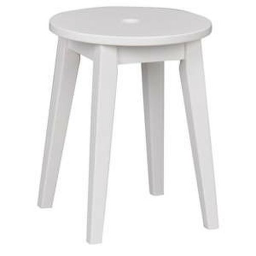 Biela stolička s nohami z brezového dreva Rowico Metro, výška 44 cm