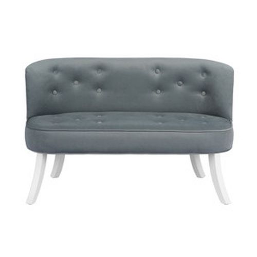 Pohovka Royal Velvet - Grey Prevedenie: Pohovka s bielymi 25 cm nohami