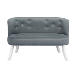 Pohovka Royal Velvet - Grey Prevedenie: Pohovka s bielymi 25 cm nohami