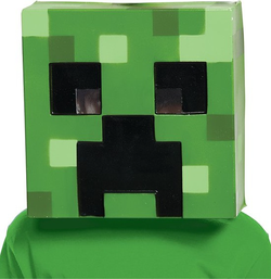 Maska Minecraft - Creeper, detská