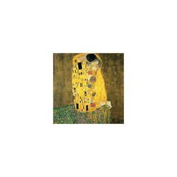 Reprodukcia obrazu Gustav Klimt The Kiss, 50 × 50 cm