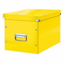 Žltá úložná škatuľa Leitz Office, dĺžka 36 cm