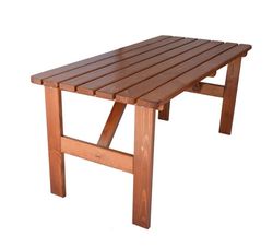 Záhradný drevený stôl Viking - 180 cm, lakovaný