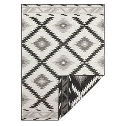 Čierno-krémový vonkajší koberec Bougari Malibu, 80 x 150 cm
