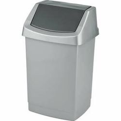 Sivý odpadkový kôš Curver Click-it, 25 l