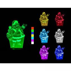 Sharks 53862 3D LED lampa - Santa Claus