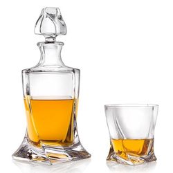 Crystalite Bohemia Quadro Whisky Set (1+2)