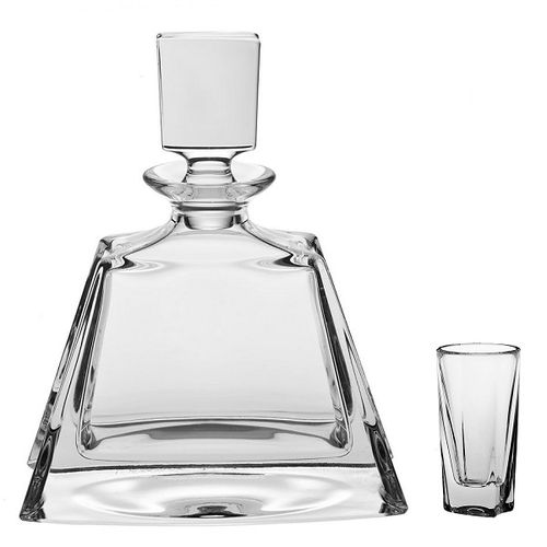 Crystal Bohemia KATHRENE liquer set (1 + 6)