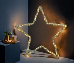 Kovová hviezda s LED, veľká