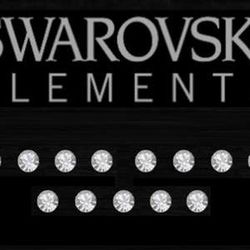 Sada 15 adhezívnych Swarovski krištáľov Fanastick Crystal, ⌀ 3 mm