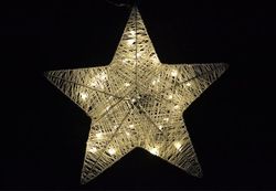 Vianočná dekorácia - vianočná hviezda - 35 cm, 30 LED diód