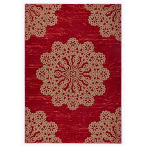 Červený koberec Hanse Home Gloria Lace, 120 × 170 cm