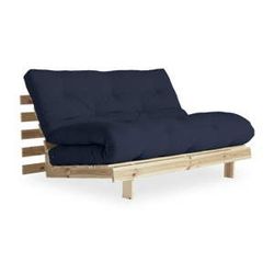 Rozkladacia pohovka s tmavomodrým poťahom Karup Design Roots Raw/Navy