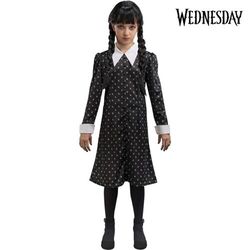 Kostým dievčenský Wednesday šaty so vzorom veľ. 164
