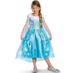Kostým detský Princezná Elsa Ľadové kráľovstvo veľ. M (7-8 rokov)