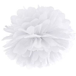 Pom pom 25cm biely