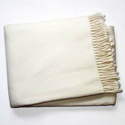Krémovobiela deka s podielom bavlny Euromant Basics, 140 × 160 cm
