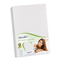 Bellatex Jersey prestieradlo Kamilka biela, 140 x 200 cm