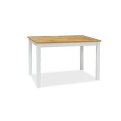 Jedálenský stôl ADAM 100x60 Farba: dub wotan / biely mat