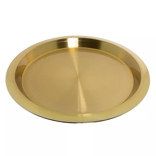 Podnos z nehrdzavejúcej ocele, zlatý, 40 cm