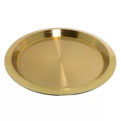 Podnos z nehrdzavejúcej ocele, zlatý, 40 cm
