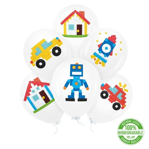 Balóniky latexové Block 30 cm, 6 ks