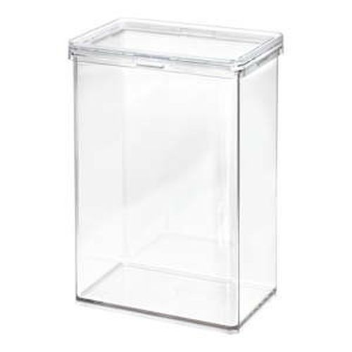 Transparentný úložný box iDesign The Home Edit, výška 22,9 cm