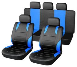Poťahy sedadiel sada, 9 kusov Sport - modré