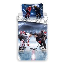 Jerry Fabrics Bavlnené obliečky Hokej, 140 x 200 cm, 70 x 90 cm