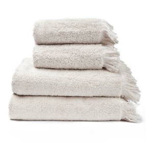 Súprava 2 krémovobielych uterákov a 2 osušiek zo 100% bavlny Bonami, 50 × 90 + 70 × 140 cm