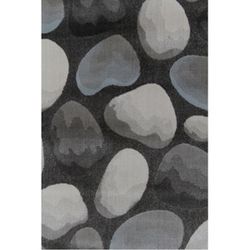 Menga koberec 133x190 cm hnedá / sivá / vzor kamene