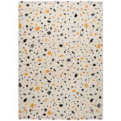 Biely koberec Universal Adra Punto, 133 x 190 cm