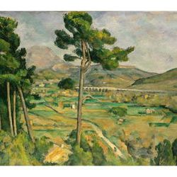 Reprodukcia obrazu Paul Cézanne - Mont Sainte, 80 × 70 cm
