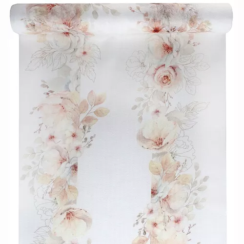 Stolová šerpa s bielymi ružami 36 cm "Nežnosť"