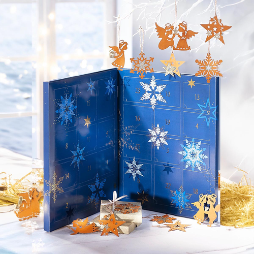 Adventný kalendár Nebeské vianočné ozdoby, sada 24 kusov