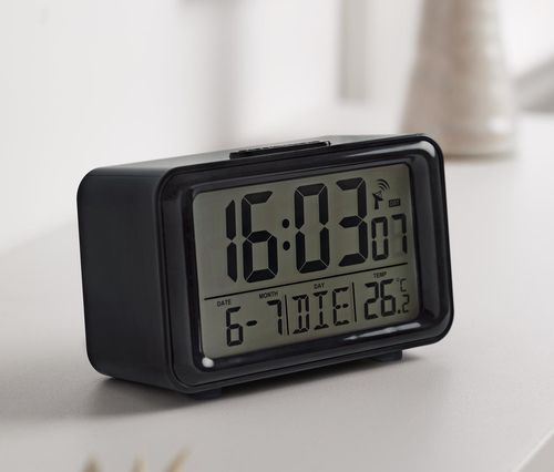 Digitálny LCD budík riadený rádiovým signálom