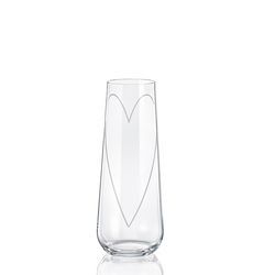 Crystalex GLASS HEART poháre na prosecco 250 ml, 2 ks