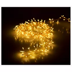 Svetelná vianočná reťaz Martiel teplá biela, 100 LED