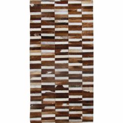 Typ 5 kožený koberec 69x140 cm vzor patchwork