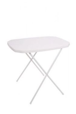 Stôl camping 53 x 70 cm biely